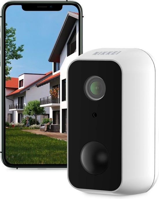 M5 WiFi günstig Kaufen-Nikkei CAM5 Outdoor Sicherheitskamera - Drahtlos - Full HD IP Außenkamera mit WiFi - Bewegungssensor und Nachtsicht - Wasserdicht (IP65) - Smart App. Nikkei CAM5 Outdoor Sicherheitskamera - Drahtlos - Full HD IP Außenkamera mit WiFi - Bewegungss