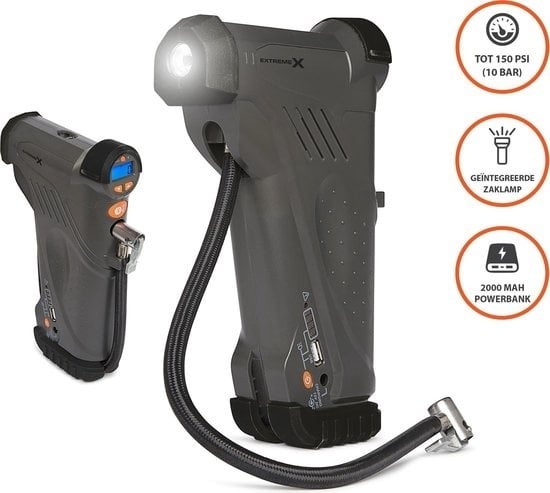 8712837878517 - Vizu 3 in 1 Kompressor - Tragbarer Luftkompressor für Reifen - 10 bar 8712837878517 - Vizu 3 in 1 Kompressor - Tragbarer Luftkompressor für Reifen - 10 bar