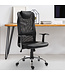 Vinsetto Bürostuhl ergonomisch Kunstleder schwarz 51 x 60,8 x 112 122 cm