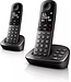 Philips XL4952DS - DECT-Telefon mit Anrufbeantworter - Schnurloses Seniorentelefon mit 2 Hörern - große Tasten, Lautstärkeanhebung und Hörgerätekompatibilität - Schwarz
