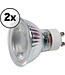 Müller Licht 5 Watt LED-Lampe - Reflektorlampe - GU10 - 300 lm - 2 Stück