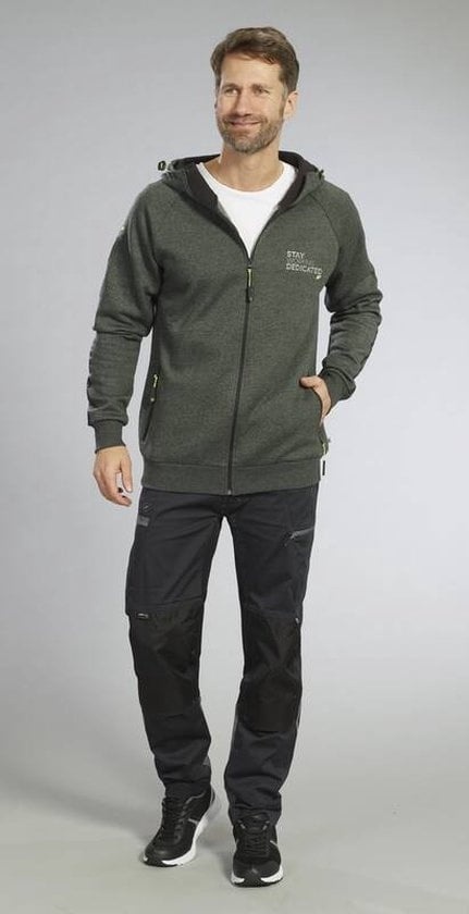 4055316603748 - TERRAX WORKWEAR Sweatjacke mit Kapuze Grün Schwarz Größe L 4055316603748 - TERRAX WORKWEAR Sweatjacke mit Kapuze Grün Schwarz Größe L