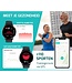 FITAGE Sportuhr - Smartwatch - Schrittzähler Uhr - Smartwatches - Activity Tracker - GPS - Frauen und Männer - Schwarz