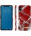 iDeal of Sweden Fashion Case Apple iPhone X / XS Scharlachrot Marmor