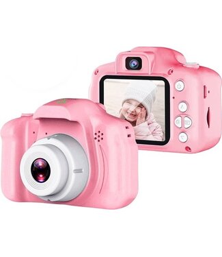 AyeKids AyeKids Kinderkamera 2 in 1 - Front- & Rückkamera - Inkl. 32GB SD - Kamera für Kinder - Pink