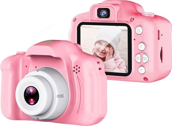 Kids Foto günstig Kaufen-AyeKids Kinderkamera 2 in 1 - Front- & Rückkamera - Inkl. 32GB SD - Kamera für Kinder - Pink. AyeKids Kinderkamera 2 in 1 - Front- & Rückkamera - Inkl. 32GB SD - Kamera für Kinder - Pink <![CDATA[Das perfekte Foto zu schießen 