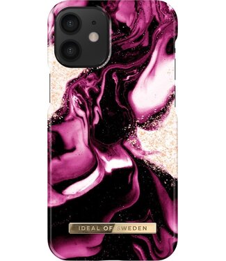 iDeal of Sweden iDeal of Sweden iPhone 13 Mini Backcover Fall - Mode Fall - Golden Ruby Marble