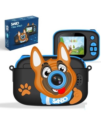 Sanbo Sanbo T31 Pro Kinderkamera - Blau / Schwarz - Inkl. 32Gb Sd Karte und Reader - Fotokamera Kinder - Vlogging - Spielkamera