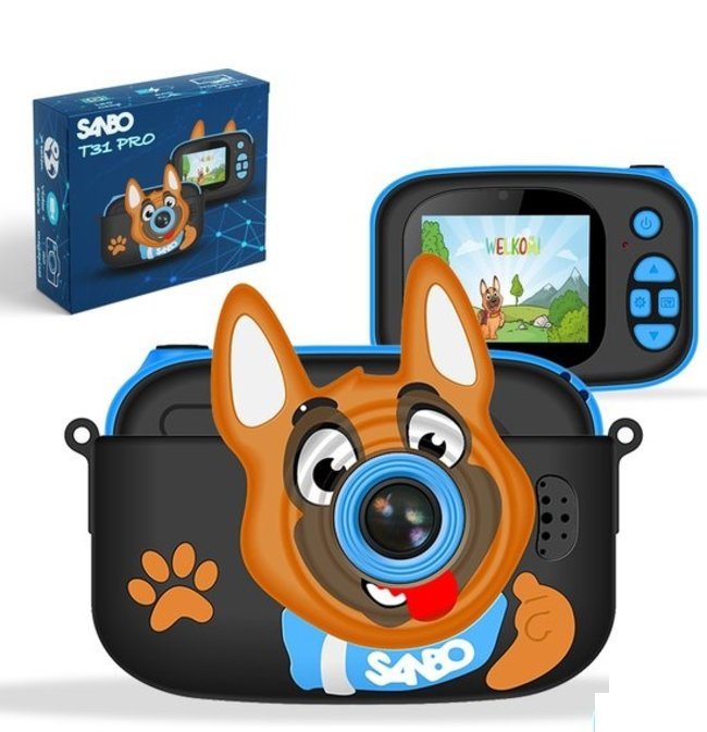 32 GB  günstig Kaufen-Sanbo T31 Pro Kinderkamera - Blau / Schwarz - Inkl. 32Gb Sd Karte und Reader - Fotokamera Kinder - Vlogging - Spielkamera. Sanbo T31 Pro Kinderkamera - Blau / Schwarz - Inkl. 32Gb Sd Karte und Reader - Fotokamera Kinder - Vlogging - Spielkamera <![CDATA[S