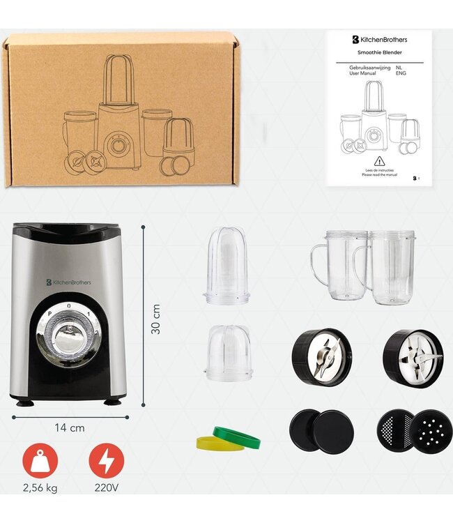 Kaufen Sie BWare KitchenBrothers Smoothie Blender 13teiliges Set