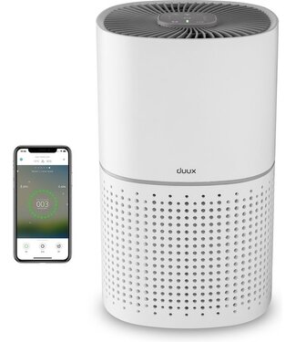 Duux Duux Bright Smart Air Purifier - Luftreiniger mit HEPA-Filter und Ionisator - Luftreiniger mit Luftqualitätssensor und -anzeige