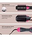 Auronic 3-in-1 Haartrocknerbürste rund - Keramik-Magic - Lang/Kurz/Style/Locken - Schwarz/Pink