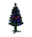 Weihnachtsbaum 90/120/150/180 cm Künstlicher Weihnachtsbaum Tannenbaum Grün mit Glasfaser-Farbwechsler