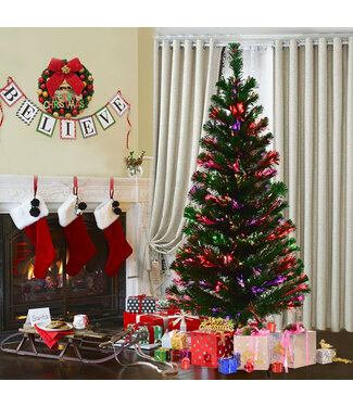 Coast Coast Christmas Tree 90/150/180 cm Künstlicher Weihnachtsbaum Tannenbaum Grün mit Farbwechsler aus Fiberglas-150 cm