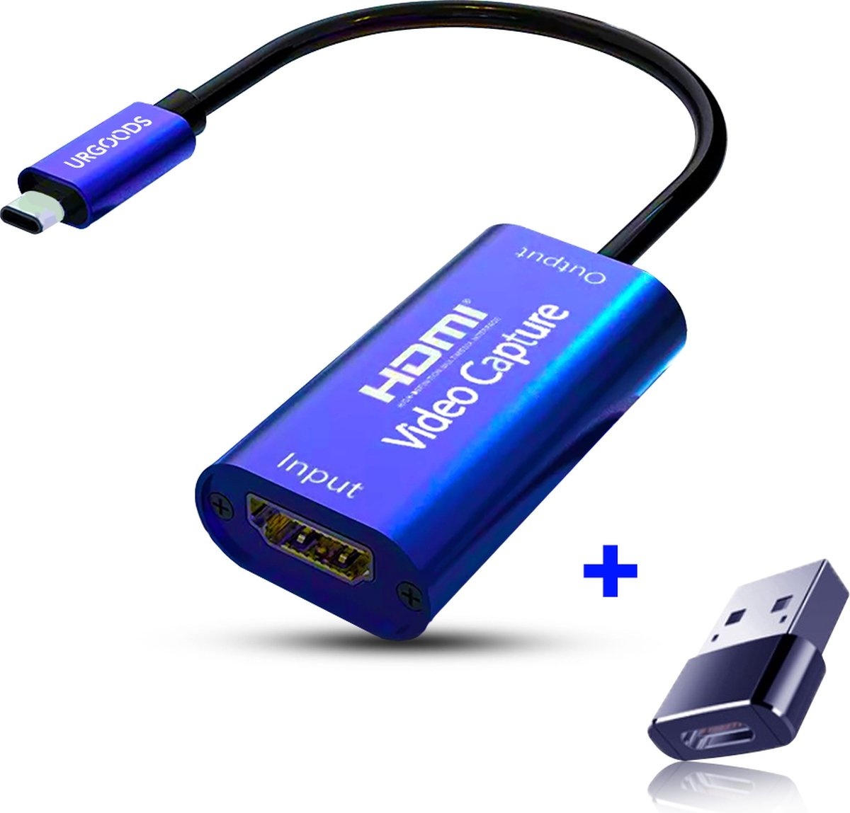 CARD  günstig Kaufen-HDMI Game Capture Karte - Videoaufnahme - HDMI zu USB C - 4k - 1080P HD - Streaming - Mit USB Adapter. HDMI Game Capture Karte - Videoaufnahme - HDMI zu USB C - 4k - 1080P HD - Streaming - Mit USB Adapter <![CDATA[Mit der URGOODS HDMI Capture Card können