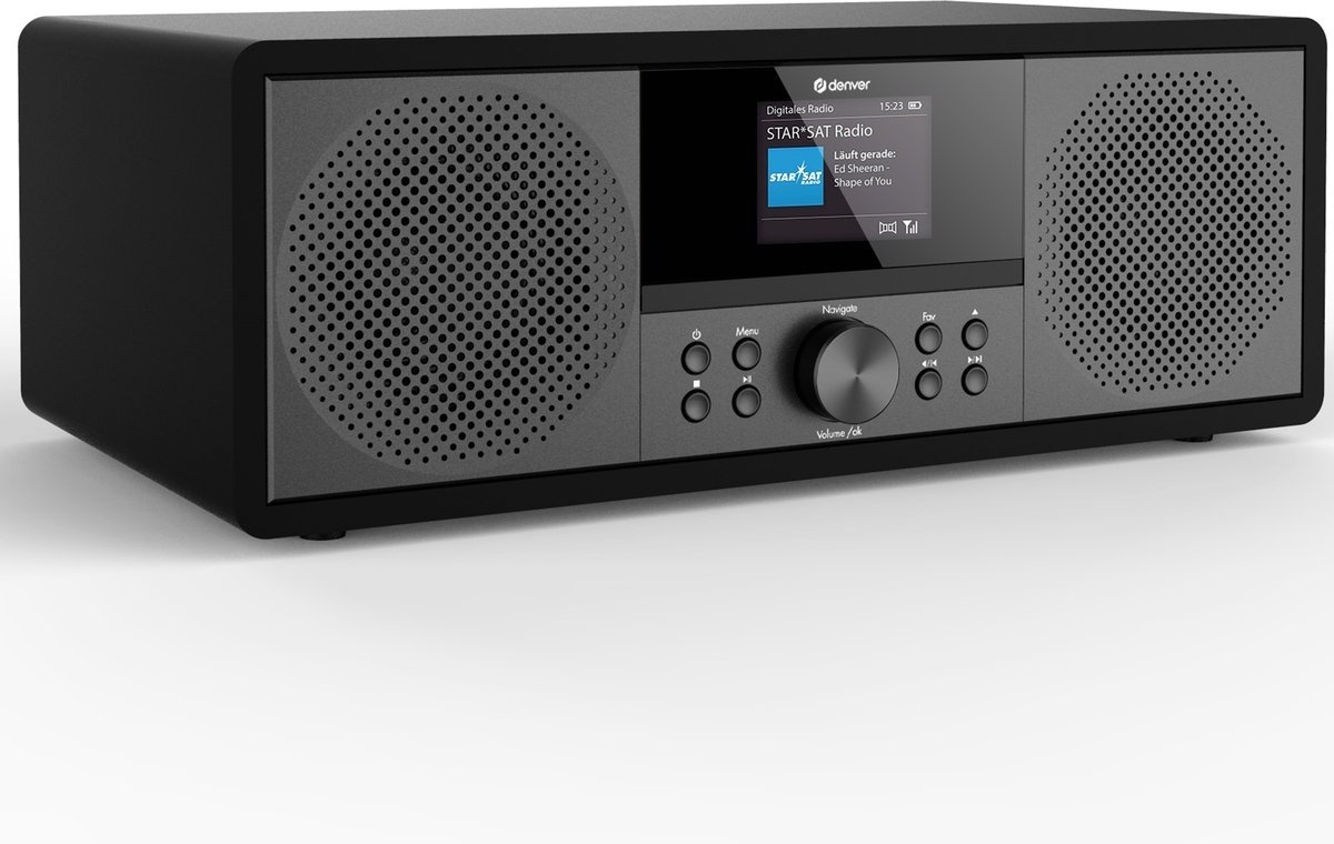 DAB Radio günstig Kaufen-Denver Internet-Radio - DAB-Radio - FM-Radio - CD-Player - Bluetooth - 200W - AUX/USB - MIR270 - Schwarz. Denver Internet-Radio - DAB-Radio - FM-Radio - CD-Player - Bluetooth - 200W - AUX/USB - MIR270 - Schwarz <![CDATA[Mit dem Denver MIR270 können Sie i