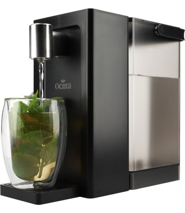 Ocina Heißwasserspender mit Digitalanzeige - Luxus-Wasserkocher - 3 Liter - Schwarz