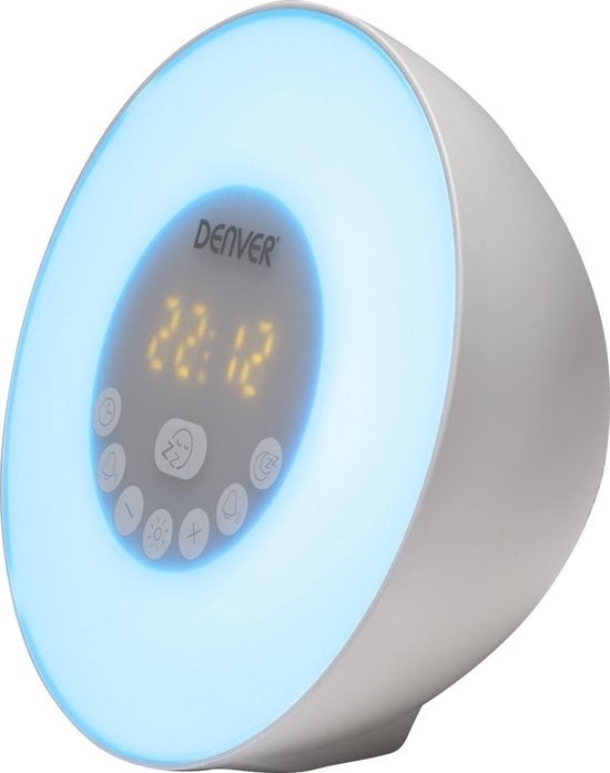 Smartwatch,Bluetooth günstig Kaufen-Denver CRLB-400 - Radiowecker - Wecklicht - Stimmungslicht - Bluetooth - Weiß. Denver CRLB-400 - Radiowecker - Wecklicht - Stimmungslicht - Bluetooth - Weiß <![CDATA[Radiowecker mit integrierter Weckfunktion und Bluetooth, damit Sie Musik von Ih