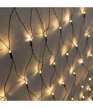 Star-Max LED-Lichtgitter mit 160 warm-weißen LEDs, 2x2 m