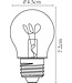 Lucide G45 - Glühlampe - Ø 4,5 cm - LED Dimb. - E27 - 1x3W 2200K - Bernstein