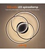 Goliving Spiral Deckenleuchte - Deckenleuchte - Wohnzimmer - Schlafzimmer - LED Ringe - 35w - Ø 63 cm - Schwarz