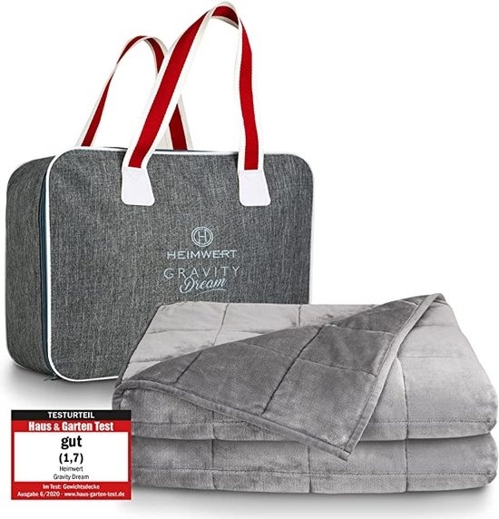 8715349200111 - Heimwert Gewichtsdecke 6KG - Gewichtsdecke - Entspannung - Tieferer Schlaf - Anti-Allergie-Material - Grau 8715349200111 - Heimwert Gewichtsdecke 6KG - Gewichtsdecke - Entspannung - Tieferer Schlaf - Anti-Allergie-Material - Grau