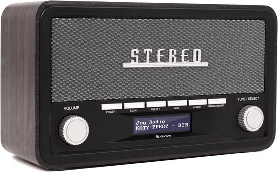 Blu 8  günstig Kaufen-Denver DAB Radio - Modell 2023 - Retro-Radio - Bluetooth - DAB+/ FM - dimmbar - Batterien & Netz - DAB18 - Dunkelgrau. Denver DAB Radio - Modell 2023 - Retro-Radio - Bluetooth - DAB+/ FM - dimmbar - Batterien & Netz - DAB18 - Dunkelgrau <![CDATA[D