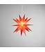 Star-Max LED Kunststoff-Weihnachtsstern 35cm rot