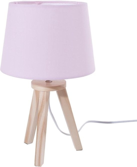 Nacht zum günstig Kaufen-Tischlampe - 3 Beine - Rosa - 25W. Tischlampe - 3 Beine - Rosa - 25W <![CDATA[Eine niedliche Tischlampe zum Beispiel für das Kinderzimmer auf dem Nachttisch in der Farbe rosa. Die Lampe hat eine Höhe von 31cm und einen Durchmesser von 18cm. Die Fassung 