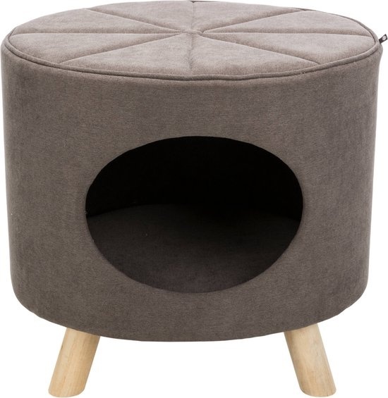 Korb günstig Kaufen-Trixie Katze Korb Pouf Marcy Taupe 50X38X47 CM. Trixie Katze Korb Pouf Marcy Taupe 50X38X47 CM <![CDATA[Informationen zum Produkt Der Trixie Cat Pouf Marcy Taupe 50 x 38 x 47 cm ist ein bequemes Versteck für Ihre Katze, mit Liegefläche im und auf dem Po