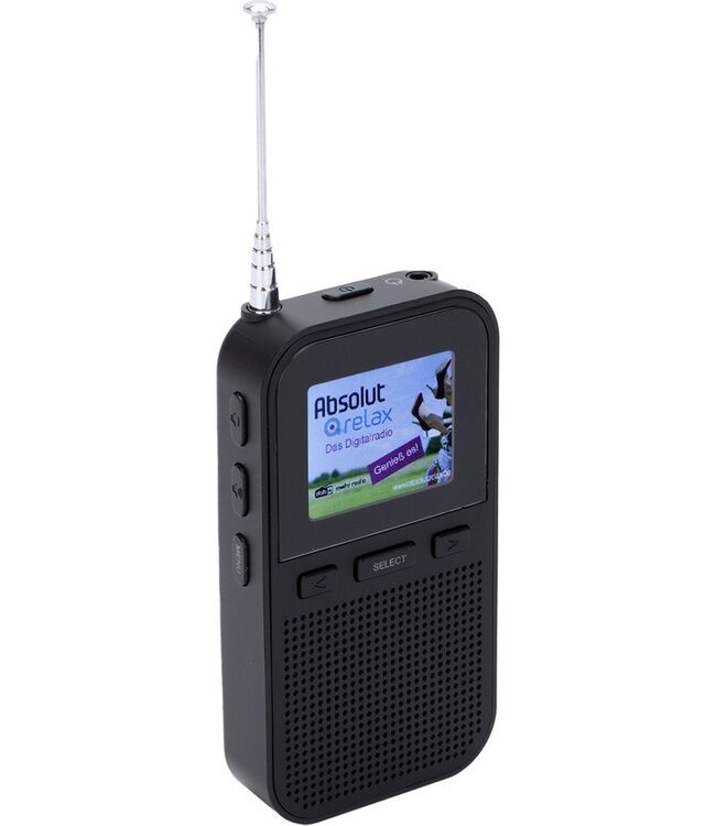 Denver DAB Radio - Tragbares Radio - Batterien & AC - 60 Voreinstellungen - Reisewecker - DAH126 - Schwarz