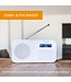 Denver DAB Radio - Küchenradio - Tragbares Radio - Batterien & Netz - DAB42 - Weiß