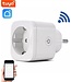 Denver Denver Smart Plug mit Energiezähler - Erdung - Timer - Smart Plug - TUYA - Funktioniert mit Amazon Alexa und Google Home - WiFi - Für iOS und Android - SHP102