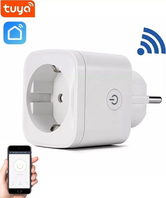 mit Timer günstig Kaufen-Denver Smart Plug mit Energiezähler - Erdung - Timer - Smart Plug - TUYA - Funktioniert mit Amazon Alexa und Google Home - WiFi - Für iOS und Android - SHP102. Denver Smart Plug mit Energiezähler - Erdung - Timer - Smart Plug - TUYA - Funkt