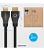 Auronic HDMI Ultra High Speed 2.1 Kabel - Ethernet - Stecker zu Stecker Kabel - Schwarz - 2 Meter