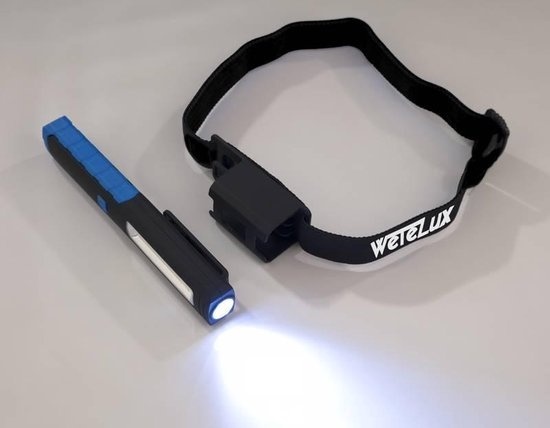 Kopfband günstig Kaufen-Wetelux Arbeitsscheinwerfer mit Kopfband COB LEDs, 1W + 3W. Wetelux Arbeitsscheinwerfer mit Kopfband COB LEDs, 1W + 3W <![CDATA[Diese Arbeitslampe mit Multifunktionsband kann sogar als Stirnlampe verwendet werden. Neben der Möglichkeit, die Lampe als Tas