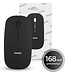 Wurk Wurk Wireless Mouse - Wiederaufladbar - Bluetooth 4.0 - 2.4GHz - USB - Drahtlos - Computermaus - Laptop - PC - Schwarz