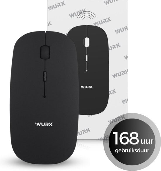 USB C  günstig Kaufen-Wurk Wireless Mouse - Wiederaufladbar - Bluetooth 4.0 - 2.4GHz - USB - Drahtlos - Computermaus - Laptop - PC - Schwarz. Wurk Wireless Mouse - Wiederaufladbar - Bluetooth 4.0 - 2.4GHz - USB - Drahtlos - Computermaus - Laptop - PC - Schwarz <![CDATA[Suchen 