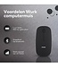 Wurk Wireless Mouse - Wiederaufladbar - Bluetooth 4.0 - 2.4GHz - USB - Drahtlos - Computermaus - Laptop - PC - Schwarz