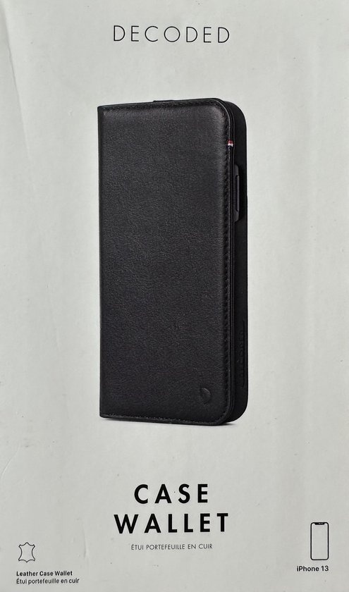 Leder schwarz günstig Kaufen-Apple iPhone 13 Case - Decoded - Case Wallet Series - Echtes Leder Bookcase - Schwarz - Case geeignet für Apple iPhone 13. Apple iPhone 13 Case - Decoded - Case Wallet Series - Echtes Leder Bookcase - Schwarz - Case geeignet für Apple iPhone 13 