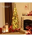 Coast Künstlicher Weihnachtsbaum 180 cm Beleuchteter Weihnachtsbaum in Bleistiftform mit 390 Zweigen 180 warmweißen LED-Lichtern und Metallständer
