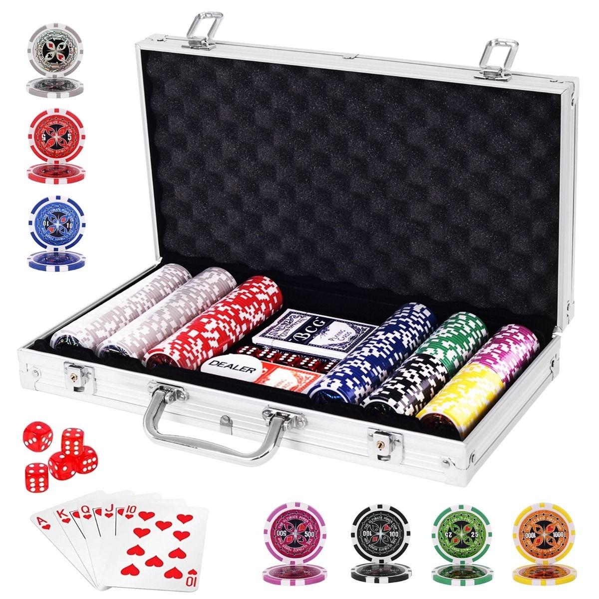 Set FC günstig Kaufen-Coast Poker Set mit Laserschiffen - 300 Stück - In schönem Etui. Coast Poker Set mit Laserschiffen - 300 Stück - In schönem Etui <![CDATA[Peppen Sie Ihren Urlaub oder Ihre Freizeit mit unserem Casino-Pokerchip-Set auf! Mit 300 Chips, 2