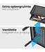 Auronic Monitorständer - Monitoraufsteller - Bildschirmaufsteller - 2 Stück - verstellbar - 37 x 23,5 x 10 cm - Metall - Schwarz