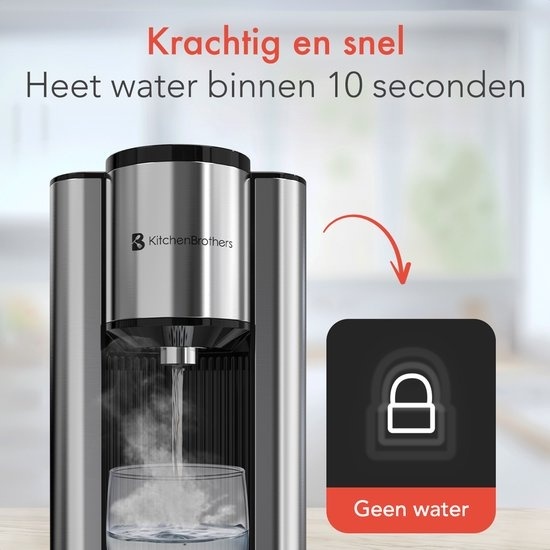 8720195258728 - Heißwasserspender - 40-100°C - 150 250 300 ml - 25L - Edelstahl 8720195258728 - Heißwasserspender - 40-100°C - 150 250 300 ml - 25L - Edelstahl