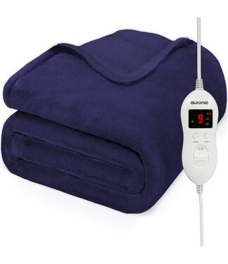 Auronic Auronic Electric Blanket - Wärmedecke - 9 Wärmestufen - 2 Personen - 200x150 - Blau