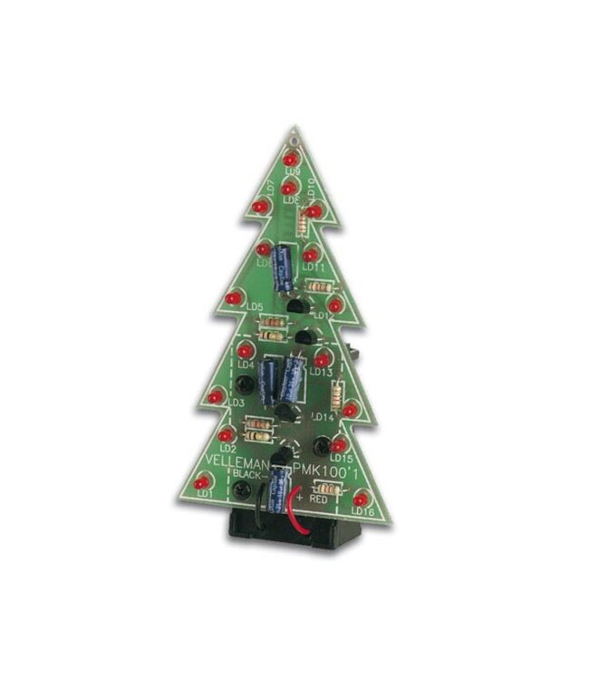 Velleman Mini Kits Weihnachtsbaum mit blinkenden LEDs