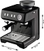 Solis Grind & Infuse Compact 1018 Kolbenmaschine - Espressomaschine - Geeignet für Pads - Edelstahl Schwarz