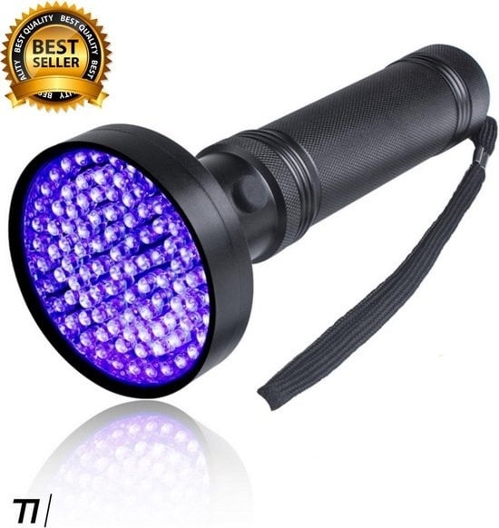 LED Licht günstig Kaufen-TIKKENS UV-Lampe XXL - UV-Taschenlampe -100 ultraviolette LEDs - Schwarzlicht-Taschenlampe - Detektor Urin, Falschgeld, andere Flecken - 395nm. TIKKENS UV-Lampe XXL - UV-Taschenlampe -100 ultraviolette LEDs - Schwarzlicht-Taschenlampe - Detektor Urin, Fal