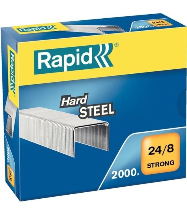 Rapid Strong Heftklammern 24/8mm - 2000 Stück - Stahl