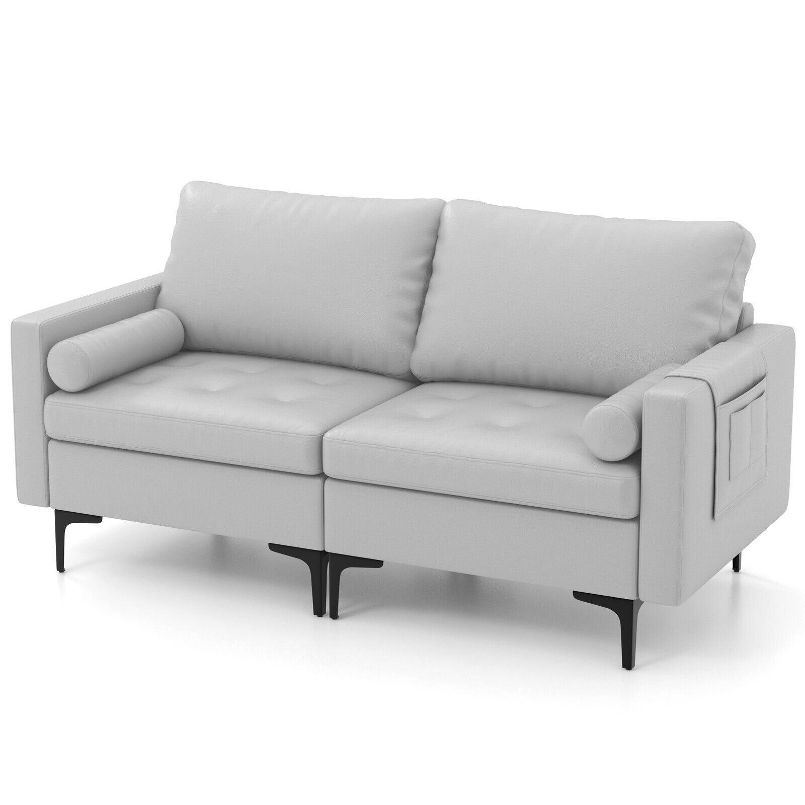 Ich und günstig Kaufen-Coast 2-Sitzer Sofa Loveseat - dicke Kissen - 172 x 78 x 80 cm - Grau. Coast 2-Sitzer Sofa Loveseat - dicke Kissen - 172 x 78 x 80 cm - Grau <![CDATA[1. breiter und geräumiger Sitz bietet einen großartigen Platz zum Sitzen oder Liegen. Es ermöglicht au